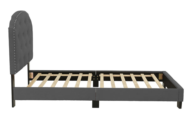 TWIN BED/CHARCOLE BURPLAP