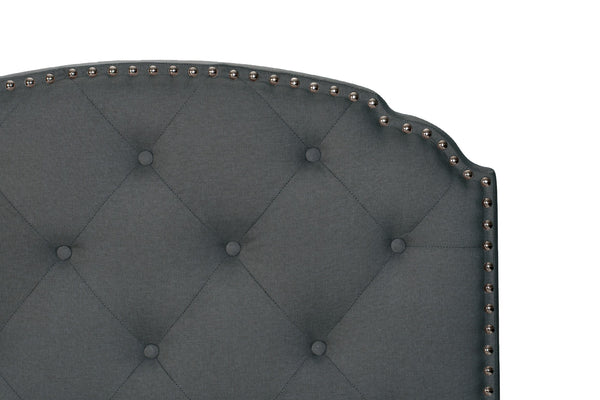 TWIN BED/CHARCOLE BURPLAP