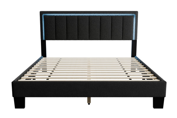QUEEN BED W/ BUILT-IN LED LIGHTS