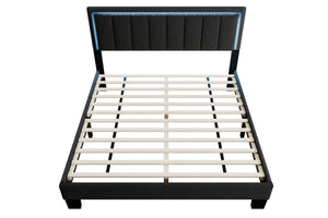 QUEEN BED W/ BUILT-IN LED LIGHTS