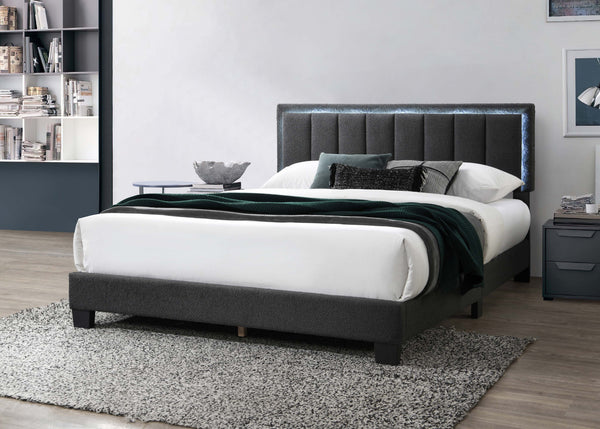 QUEEN BED W/ BUILT-IN LED LIGHTS
