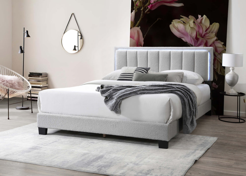 QUEEN BED W/ BUILT-IN LED LIGHTS
