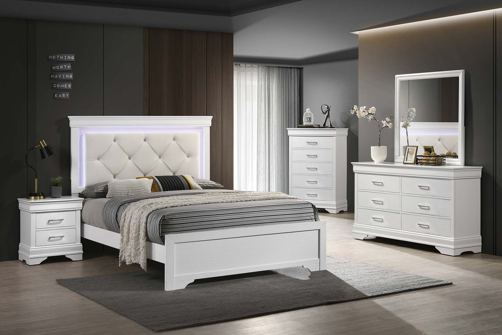 EASTERN KING BED W/LED