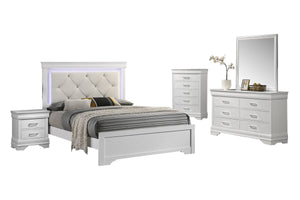QUEEN BED W/LED