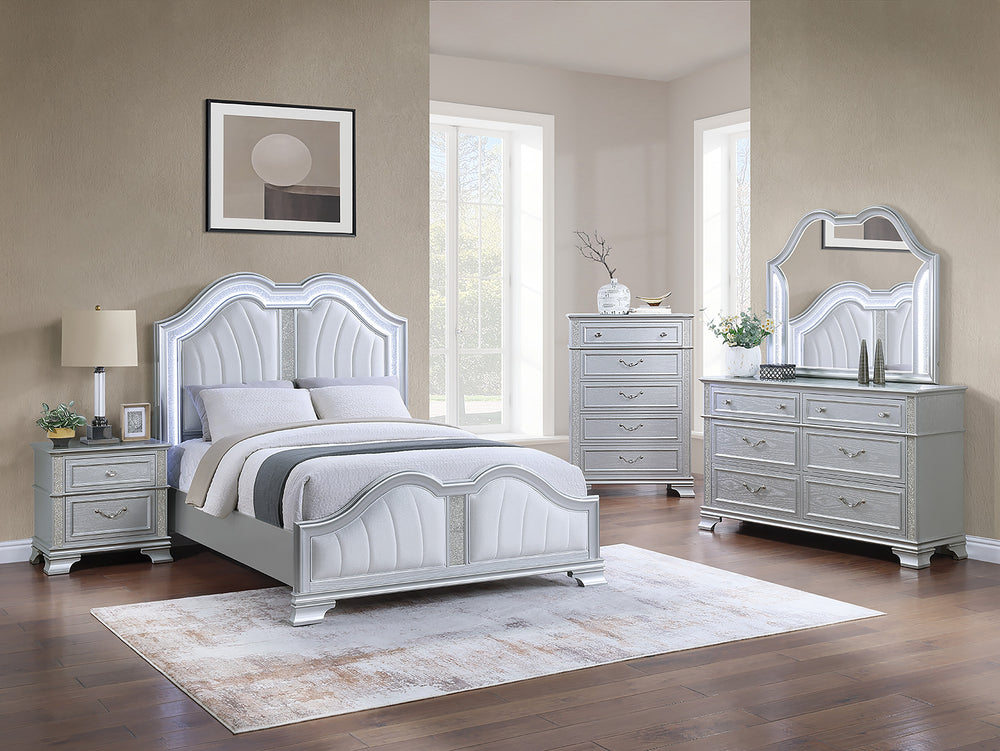 QUEEN BED W/LED