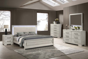 EASTERN KING BED W/LED