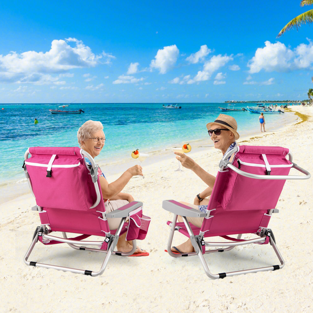 5-position adjustable backrest meets your needs for different activities<br>Easy to pull the armrests to find the best angle<br>Removable sponge-padded head pillow will offer optimal support for your head and neck<br>Built-in armrests allow you to enjoy a