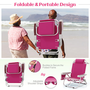 5-position adjustable backrest meets your needs for different activities<br>Easy to pull the armrests to find the best angle<br>Removable sponge-padded head pillow will offer optimal support for your head and neck<br>Built-in armrests allow you to enjoy a