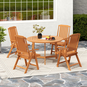 Effortless to fold into a compact size  easy to move around  save storage space<br>Crafted of weatherproof HDPE  waterproof  fade-resistant  crack-resistant<br>Equipped with 304 stainless steel screws  rustproof  built to last<br>The curved back  wide sea