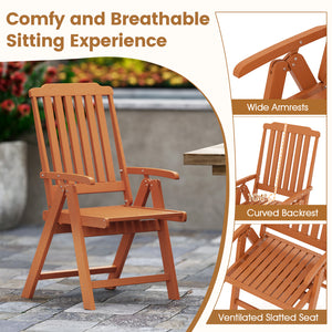 Effortless to fold into a compact size  easy to move around  save storage space<br>Crafted of weatherproof HDPE  waterproof  fade-resistant  crack-resistant<br>Equipped with 304 stainless steel screws  rustproof  built to last<br>The curved back  wide sea