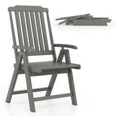 Effortless to fold into a compact size  easy to move around  save storage space<br>Crafted of weatherproof HDPE  waterproof  fade-resistant  crack-resistant<br>Equipped with 304 stainless steel screws  rustproof  built to last<br>The curved back  wide sea