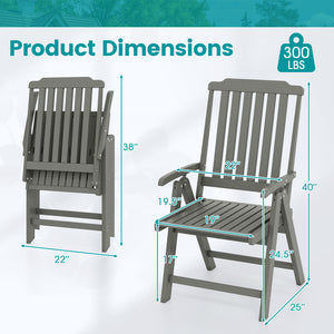 Effortless to fold into a compact size  easy to move around  save storage space<br>Crafted of weatherproof HDPE  waterproof  fade-resistant  crack-resistant<br>Equipped with 304 stainless steel screws  rustproof  built to last<br>The curved back  wide sea