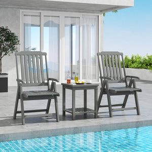 Effortless to fold into a compact size  easy to move around  save storage space<br>Crafted of weatherproof HDPE  waterproof  fade-resistant  crack-resistant<br>Equipped with 304 stainless steel screws  rustproof  built to last<br>The curved back  wide sea