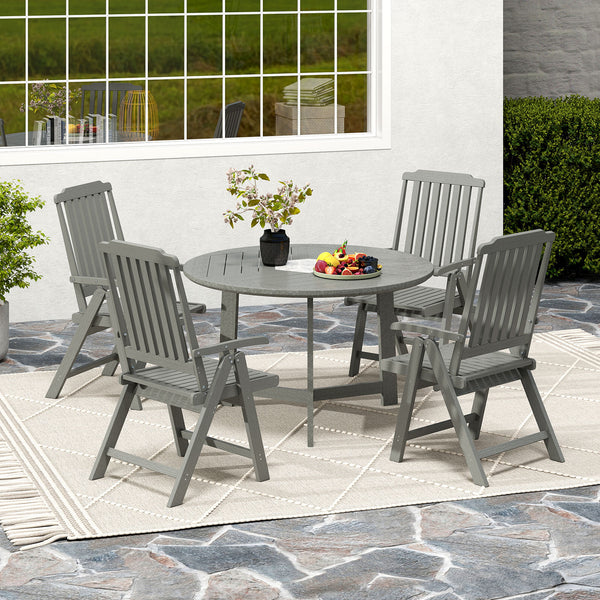 Effortless to fold into a compact size  easy to move around  save storage space<br>Crafted of weatherproof HDPE  waterproof  fade-resistant  crack-resistant<br>Equipped with 304 stainless steel screws  rustproof  built to last<br>The curved back  wide sea