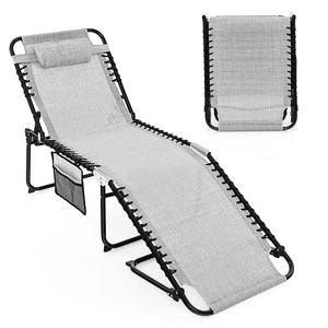 The backrest can be adjusted in 4 positions and the footrest in 2 positions<br>Multiple lounge modes: Sit-up Mode  Recline Mode  Flat-down Mode<br>Comes with a removable headrest to relax your head and neck<br>Made of premium fabric  breathable  skin-frie