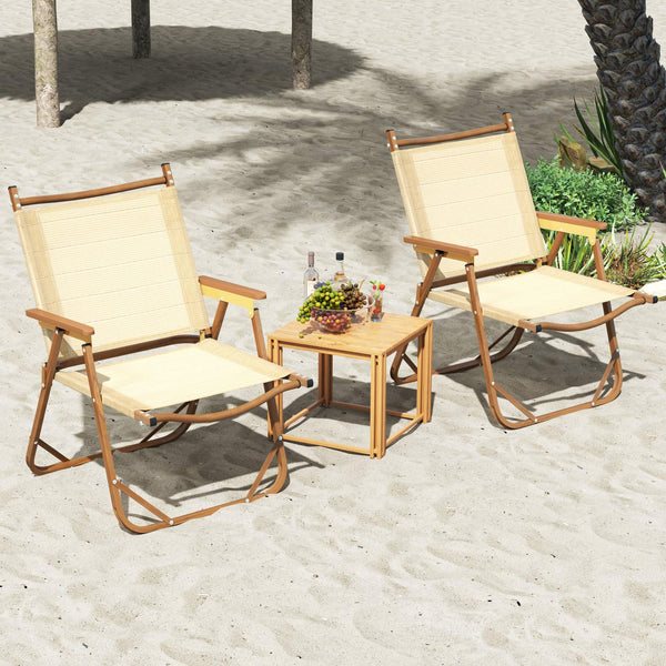 Each chair weighs only 6 lbs  making it incredibly easy to carry and transport<br>Save your space when not in use thanks to its folding design<br>No assembly required for time-saving and labor-saving<br>Feel the ultimate comfort with breathable fabric and