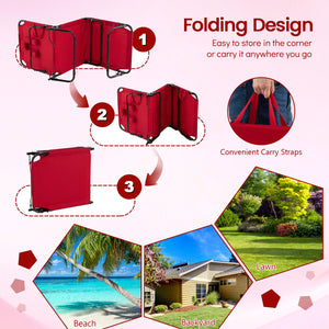 4-position adjustable backrest allows you to sit up  recline  and lay down<br>Safe locking device for firm backrest fixation<br>Powder-coated metal frame with U-shaped legs for extra sturdiness<br>Made of 500D Oxford fabric  wear-resistant and breathable<