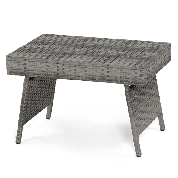 This brown gradient coffee table is made out of durable  weather-resistant resin and an open-weave material  which will not fray and can tolerate high summer temperatures. Â   Their contemporary design and ergonomic comfort are exactly the right combinati