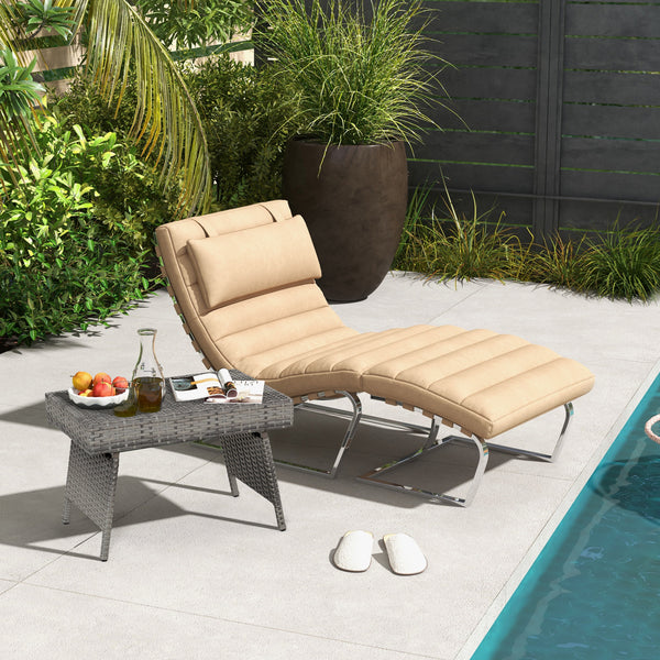 This brown gradient coffee table is made out of durable  weather-resistant resin and an open-weave material  which will not fray and can tolerate high summer temperatures. Â   Their contemporary design and ergonomic comfort are exactly the right combinati