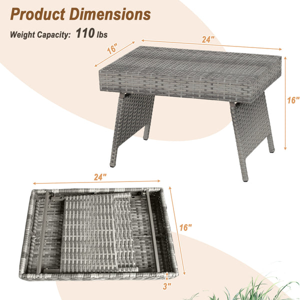 This brown gradient coffee table is made out of durable  weather-resistant resin and an open-weave material  which will not fray and can tolerate high summer temperatures. Â   Their contemporary design and ergonomic comfort are exactly the right combinati