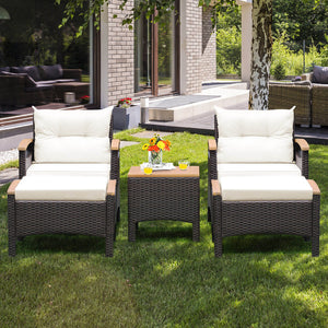 Will be shipped in 2 packages so the arrival time may vary<br>Screw bag for the whole patio set is in box 1<br>Comfortable to sit with the ergonomic armrests<br>Cozy seat and back cushions for more comfort<br>Zipper design makes the seat cushion cover eas
