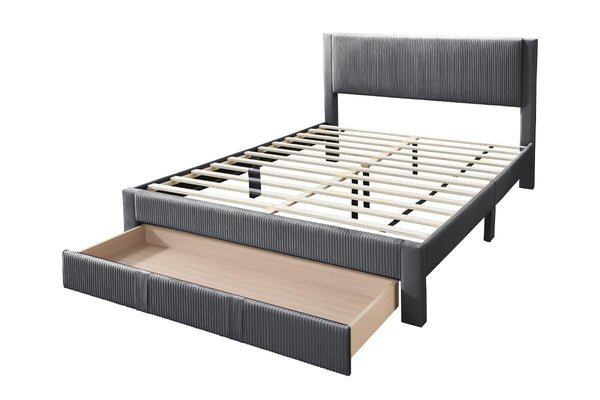 QUEEN BED W/ UNDERBED DRAWER