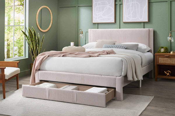 QUEEN BED W/ UNDERBED DRAWER