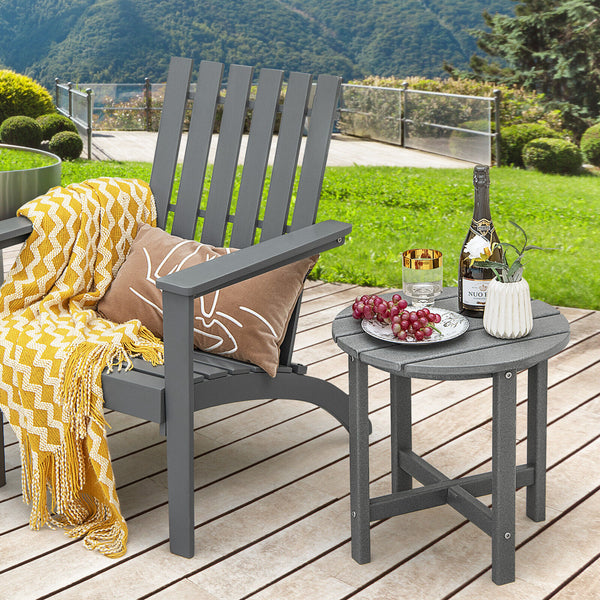 Remain its original color thanks to its sun-protective and colorfast HDPE material<br>Weather-resistant properties make this side table fit the outdoor environment<br>You can put this end table in the bathroom as well because it is waterproof<br>Endow thi