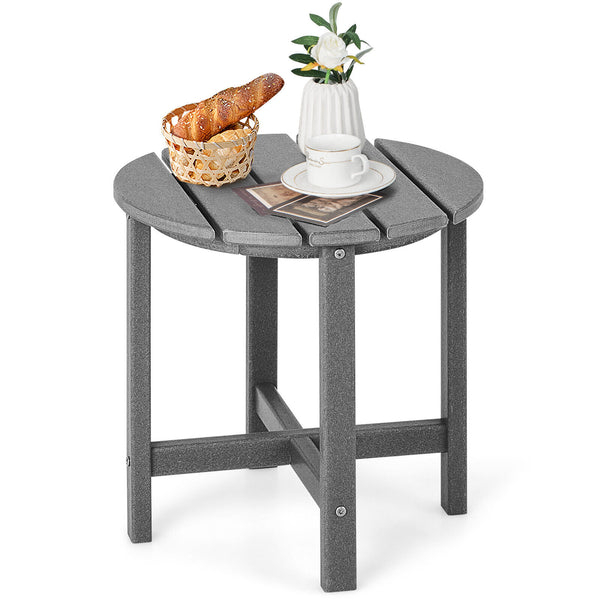 Remain its original color thanks to its sun-protective and colorfast HDPE material<br>Weather-resistant properties make this side table fit the outdoor environment<br>You can put this end table in the bathroom as well because it is waterproof<br>Endow thi