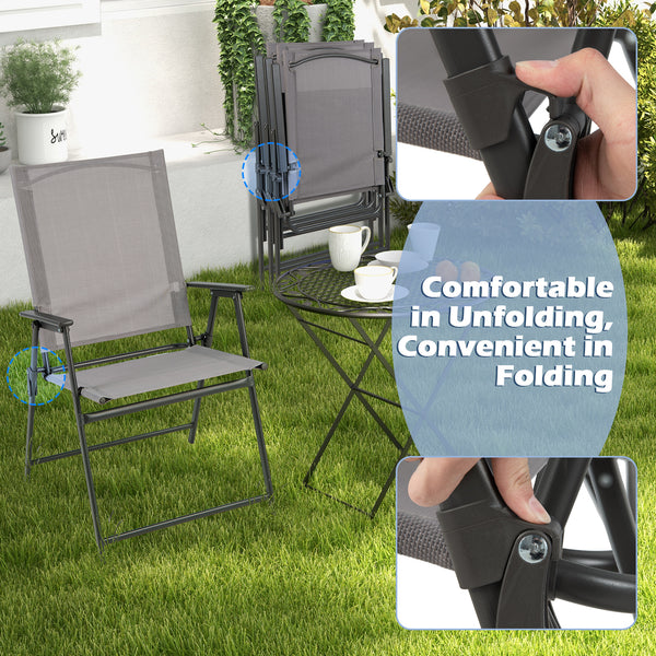 Sturdy and anti-rust metal frame for 330 lbs weight capacity<br>Non-slip foot pads for extra stability and floor protection<br>Folding design for easy storage and space-saving<br>Hassle-free to move as well thanks to the portable design<br>Keep them stabl