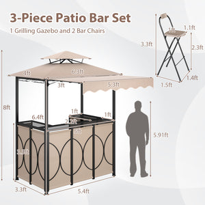 Comes with a side awning  offer extra shade coverage and protection<br>The awning is controlled by hydraulic rods for ease of expansion and retraction<br>The double-tiered roof design promotes airflow and increases stability<br>The canopy is drizzle-resis
