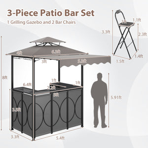 Comes with a side awning  offer extra shade coverage and protection<br>The awning is controlled by hydraulic rods for ease of expansion and retraction<br>The double-tiered roof design promotes airflow and increases stability<br>The canopy is drizzle-resis