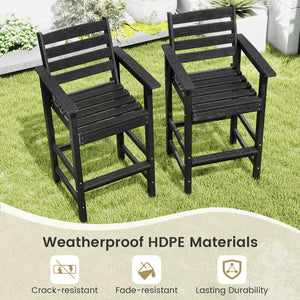 Made of high-quality HDPE for prolonged service life<br>Reinforced crossbars for added stability<br>Stainless steel screws for firm connection and longer using time<br>Cozy to sit with inclined backrest  wide armrests and footrest<br>Slatted seat is breat