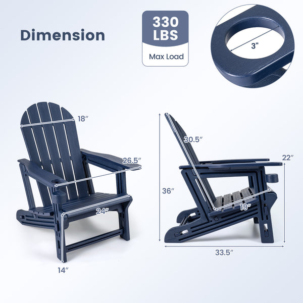 Built to last with weather-resistant HDPE material<br>Features realistic wood-like surface that is anti-fading<br>Smooth surface that is simple to clean<br>Needs minimal maintenance compared to wood chairs required maintenance<br>Fits to the body curve wi