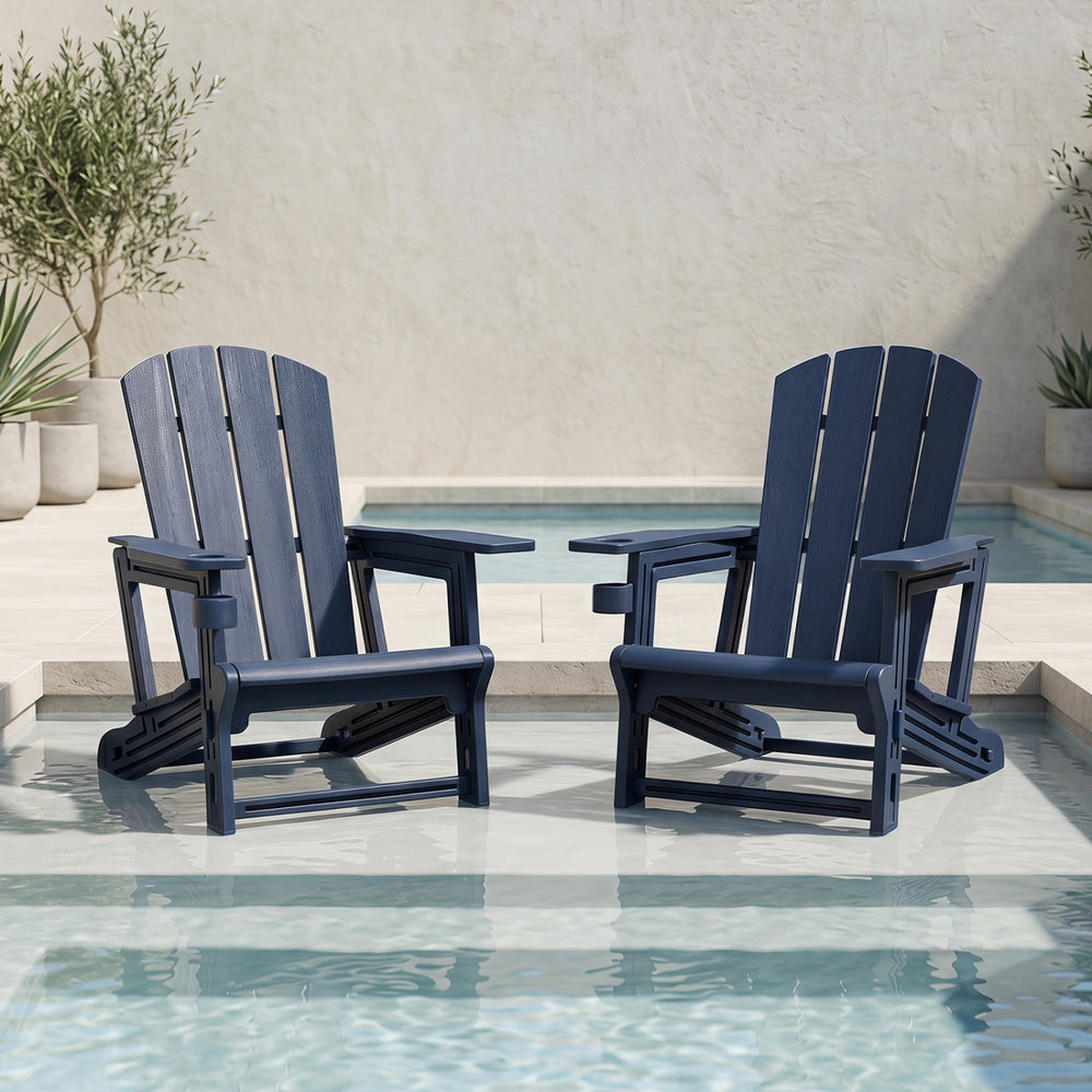Â Made from high-quality HDPE material for reliable all-season outdoor use<br>Â Realistic wood grain add a natural touch to your outdoor space<br>Â High weight capacity of 550 lbs/250 kg supports most users<br>Â Tool-free assembly with 0 screw involved<br
