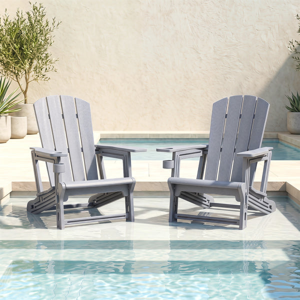 Â Made from high-quality HDPE material for reliable all-season outdoor use<br>Â Realistic wood grain add a natural touch to your outdoor space<br>Â High weight capacity of 550 lbs/250 kg supports most users<br>Â Tool-free assembly with 0 screw involved<br
