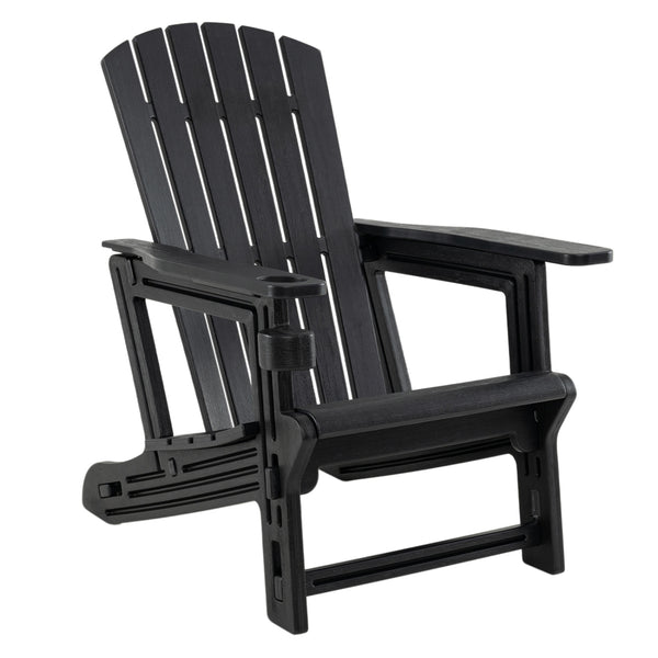 Built to last with weather-resistant HDPE material<br>Features realistic wood-like surface that is anti-fading<br>Smooth surface that is simple to clean<br>Needs minimal maintenance compared to wood chairs required maintenance<br>Fits to the body curve wi