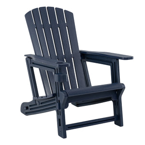 Premium HDPE material provides excellent weather resistance for long-term use<br>Realistic wood grain texture for a natural outdoor appearance<br>The reliable structure supports up to 330 lbs weight capacity<br>103Â° inclined backrest for enhanced support