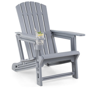 Premium HDPE material provides excellent weather resistance for long-term use<br>Realistic wood grain texture for a natural outdoor appearance<br>The reliable structure supports up to 330 lbs weight capacity<br>103Â° inclined backrest for enhanced support