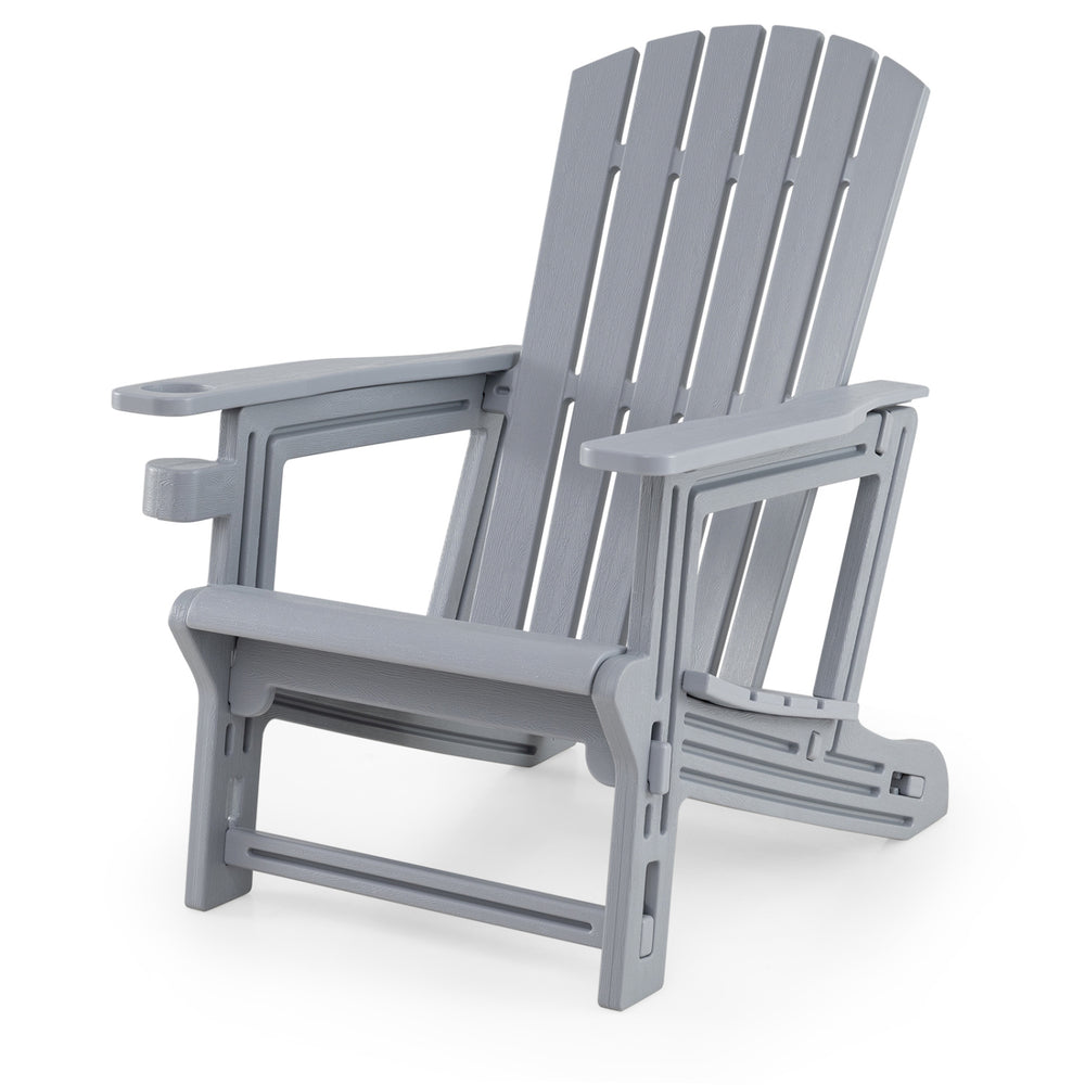 Premium HDPE material provides excellent weather resistance for long-term use<br>Realistic wood grain texture for a natural outdoor appearance<br>The reliable structure supports up to 330 lbs weight capacity<br>103Â° inclined backrest for enhanced support