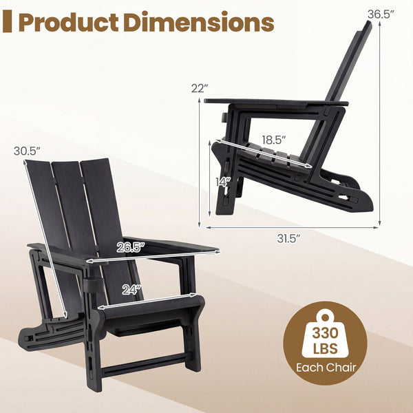 Curved backrest offers enhanced support for your back and shoulders<br>With wide armrests for added comfort and support<br>Built-in cup holder keeps your drink within easy reach<br>HDPE material is sun-protective  fade-resistant  waterproof  built to last