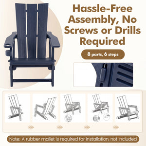Curved backrest offers enhanced support for your back and shoulders<br>With wide armrests for added comfort and support<br>Built-in cup holder keeps your drink within easy reach<br>HDPE material is sun-protective  fade-resistant  waterproof  built to last