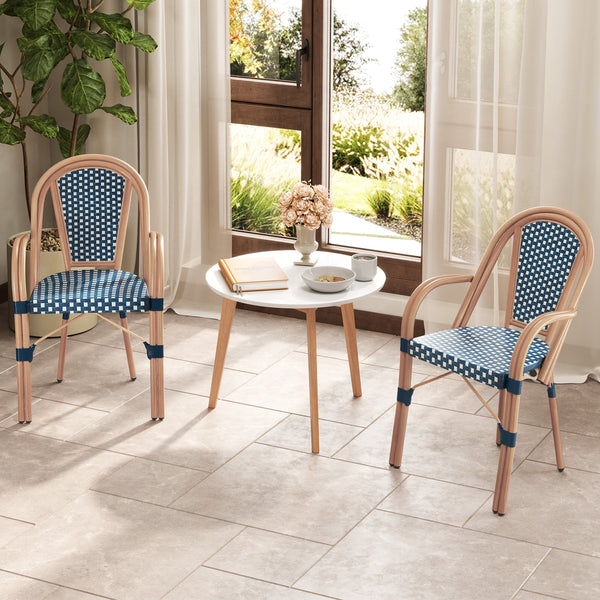 Discover the perfect blend of classic French style and modern comfort<br>The wood-like frame surface adds a classic decorative element<br>Hand-woven with premium PE rattan for a breathable seating experience<br>Fade-resistant and sun-protective wicker mai