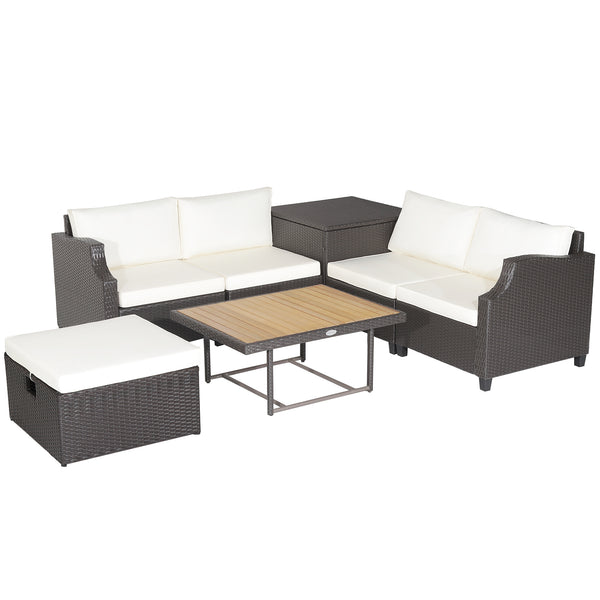 Ship in 3 boxes (box 1 includes screws)  may not arrive on the same day<br>Put needed items on the coffee table for easy access<br>Put legs on the ottoman with cushion for complete relaxation<br>Combine a coffee table and ottoman as one to create a height