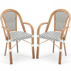 Discover the perfect blend of classic French style and modern comfort<br>The wood-like frame surface adds a classic decorative element<br>Hand-woven with premium PE rattan for a breathable seating experience<br>Fade-resistant and sun-protective wicker mai