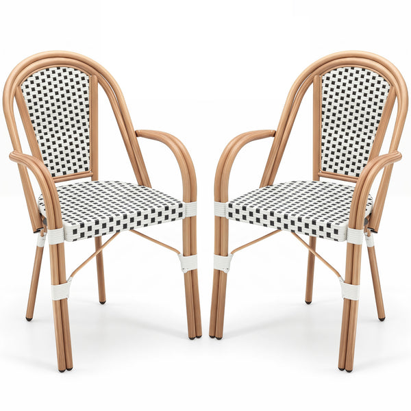Discover the perfect blend of classic French style and modern comfort<br>The wood-like frame surface adds a classic decorative element<br>Hand-woven with premium PE rattan for a breathable seating experience<br>Fade-resistant and sun-protective wicker mai