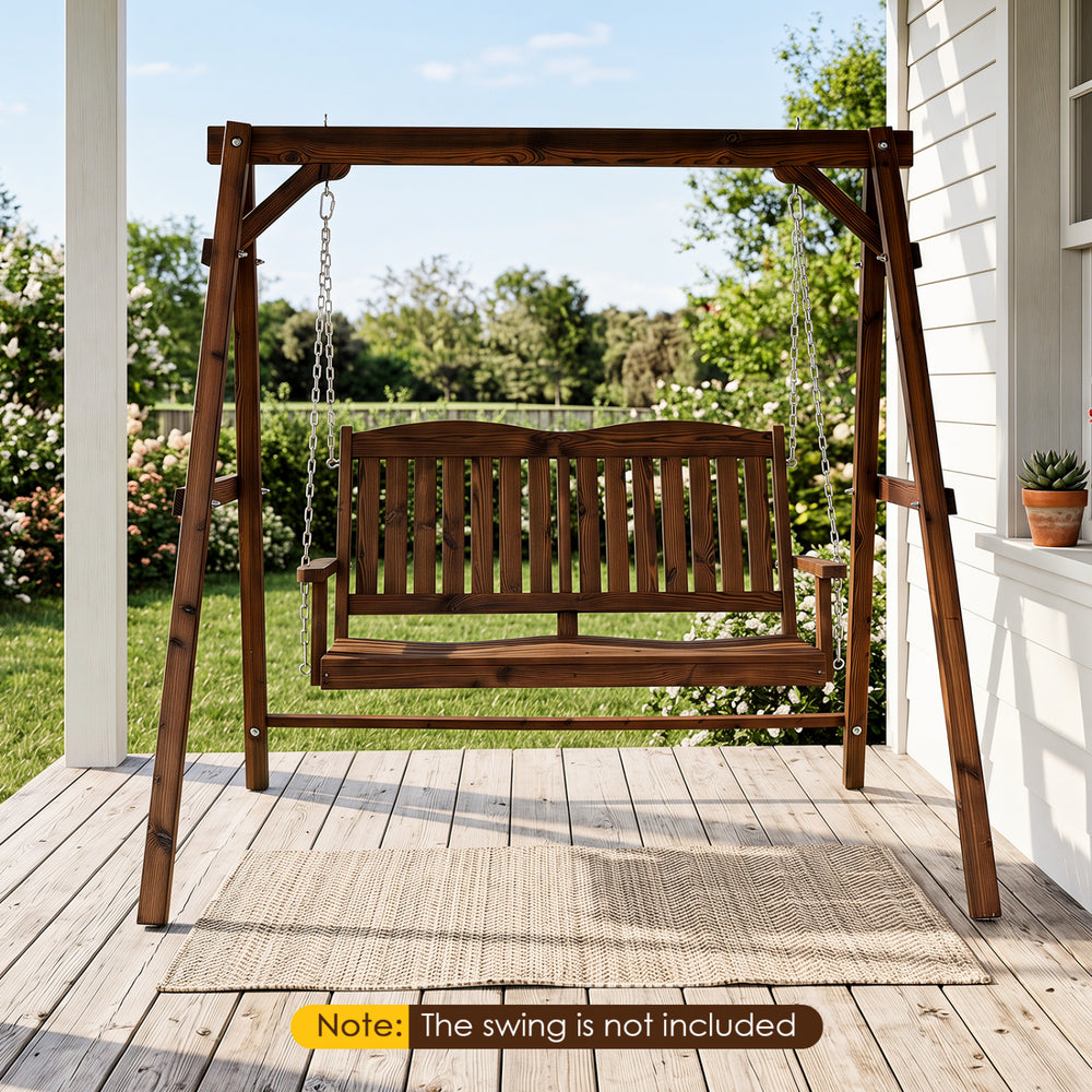 Heavy-duty A-frame structure for exceptional stability and safety<br>Reinforced top beam and solid leg boards provide superior structural integrity<br>880 lbs weight capacity supports families and group use<br>Dual reinforcement bars on each side prevent 