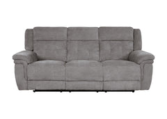 Richland - Bristol Grey Power Reclining Sofa