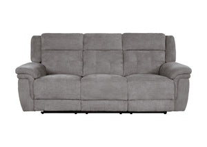 Richland - Bristol Grey Power Reclining Sofa