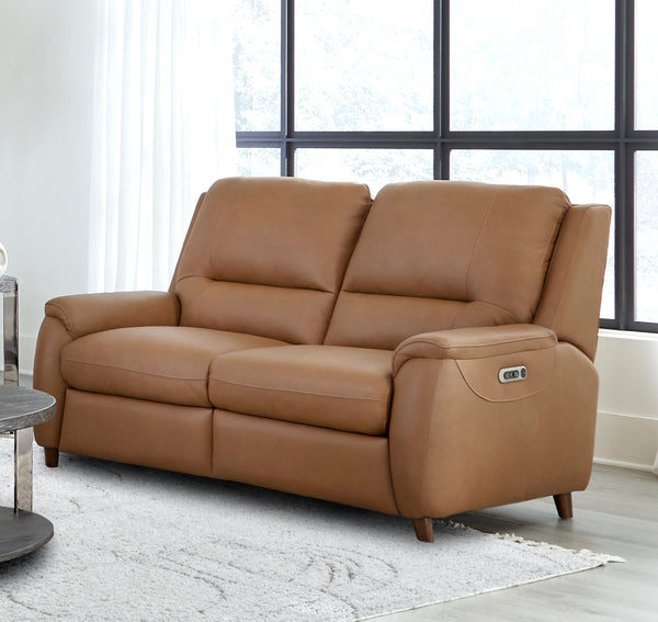 Austin - Caramel Cream Power Reclining Loveseat P2